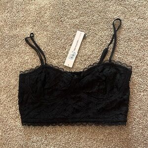 NWT Aqua Lace Black Bralette